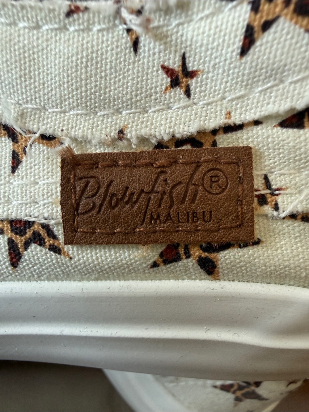 Blowfish Malibu Leopard Star Print Slip-On Sneakers, NWOT, Size 8 - Picture 3 of 7